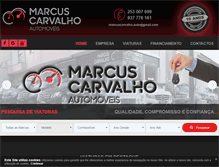 Tablet Screenshot of marcuscarvalhoautomoveis.com